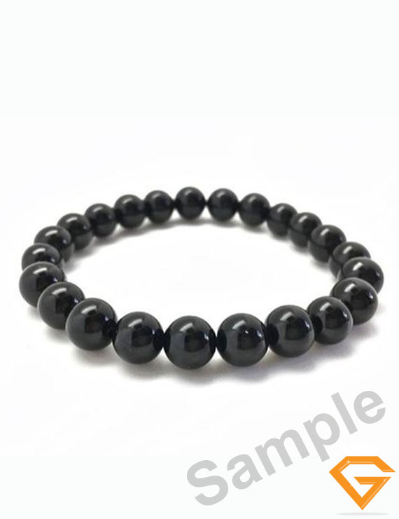 Natural Black Tourmaline Bracelet 8mm